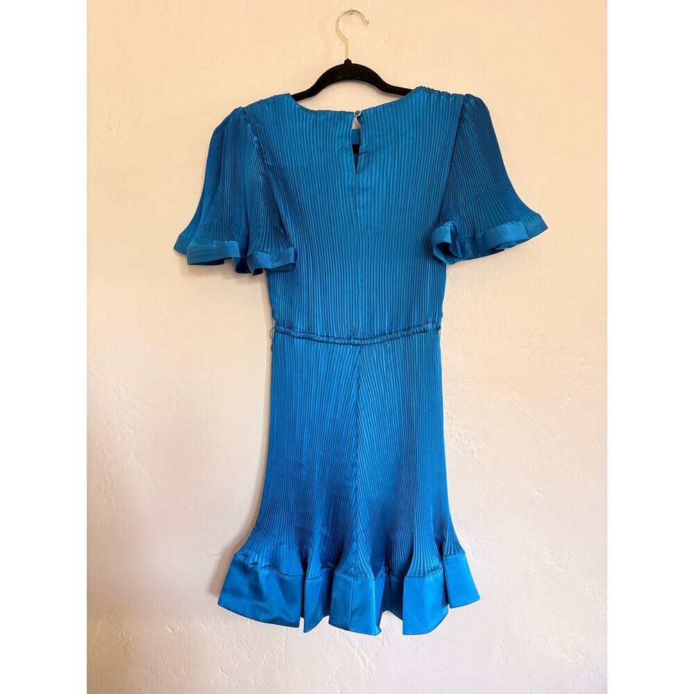 Milly pleated blue mini dress - Picture 4 of 5